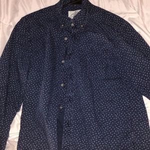 St John’s Bay Blue and white casual button up